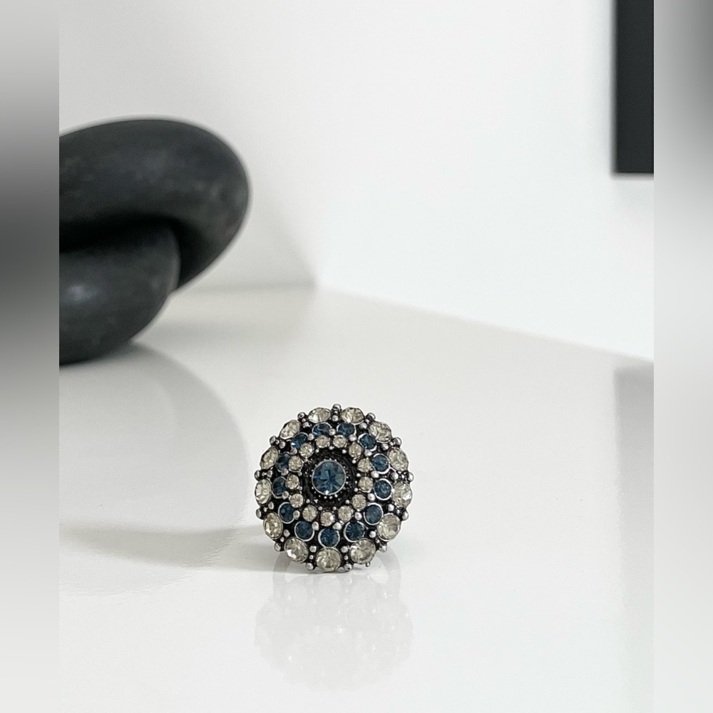 Art Deco Statement Cocktail Ring | Sapphire